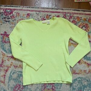 Cherokee green sweater, size small